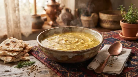 اشکنه آو تخ‌شوید (آب تخم شوید)